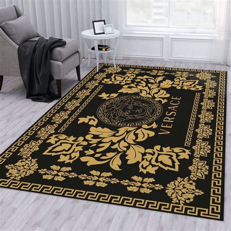 versace rug amazon|Versace rug black and gold.